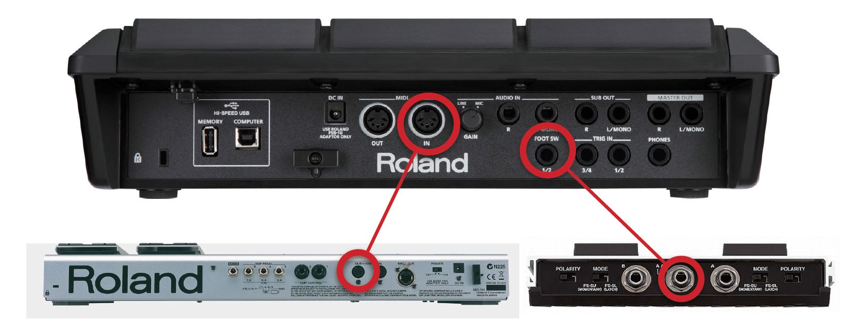 Roland spd shop sx pedal