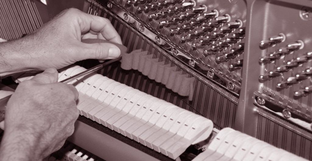 tuning a piano