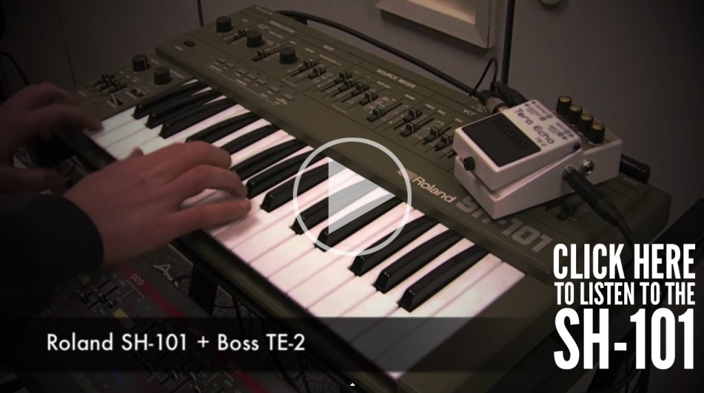 roland icon series sh-101 sh101 synth synthesizer video