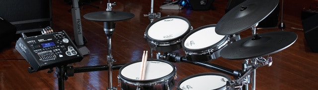 Roland TD-30K V-Drums in the home studio