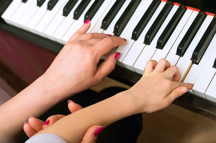 playing piano